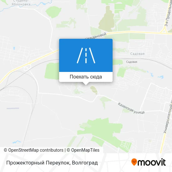 Карта Прожекторный Переулок