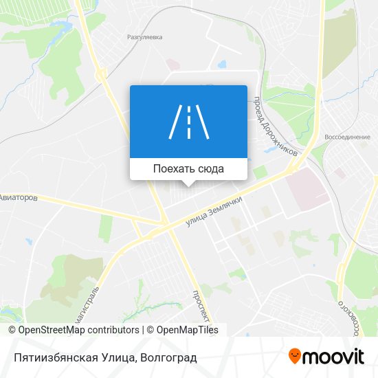 Карта Пятиизбянская Улица