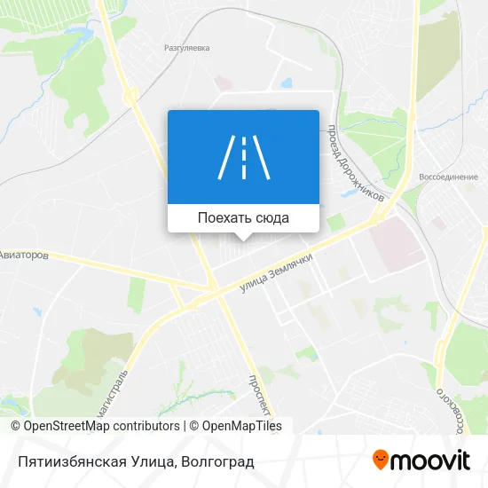 Карта Пятиизбянская Улица