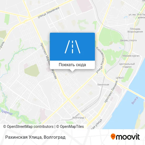 Карта Рахинская Улица