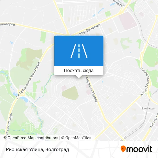 Карта Рионская Улица