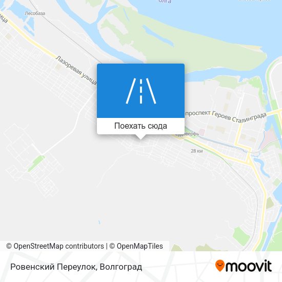 Карта Ровенский Переулок