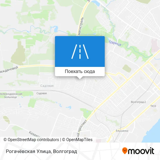 Карта Рогачёвская Улица