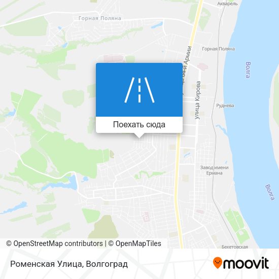 Карта Роменская Улица