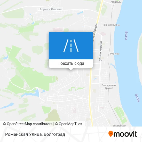 Карта Роменская Улица