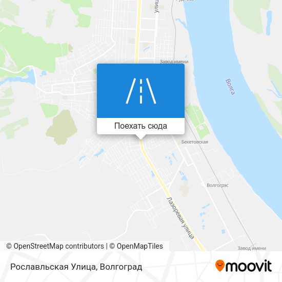 Карта Рославльская Улица