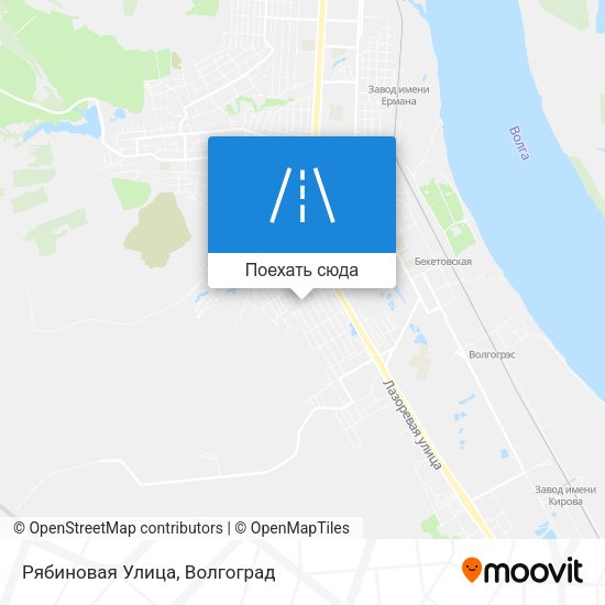 Карта Рябиновая Улица