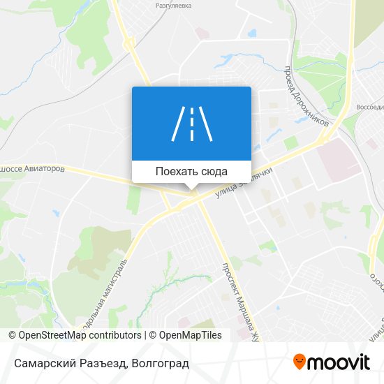 Карта Самарский Разъезд