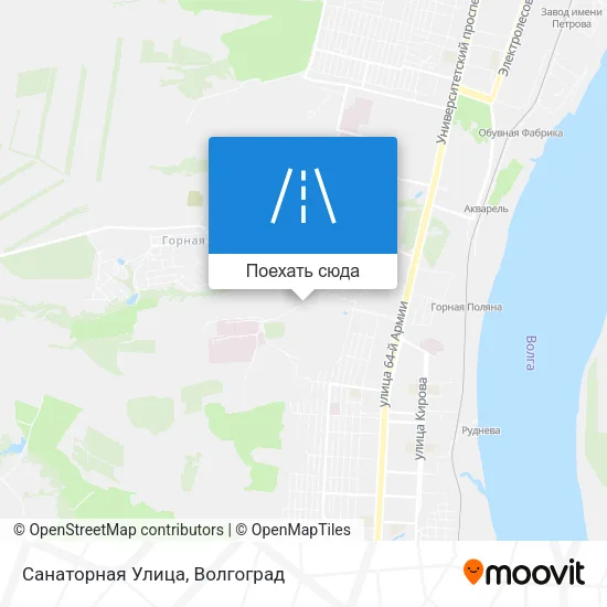Карта Санаторная Улица
