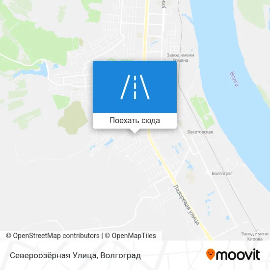 Карта Североозёрная Улица