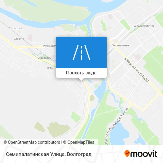 Карта Семипалатинская Улица