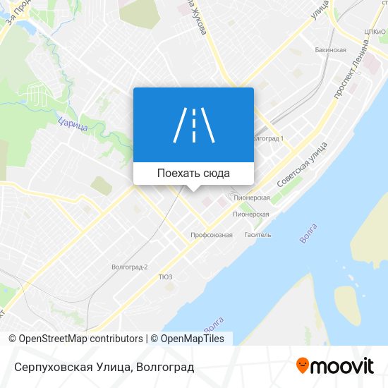 Карта Серпуховская Улица
