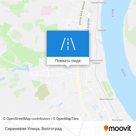Карта Сиреневая Улица