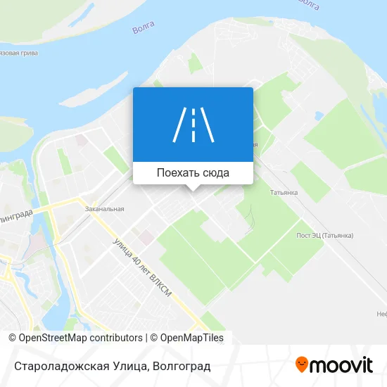 Карта Староладожская Улица