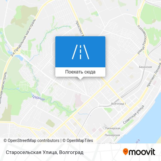 Карта Старосельская Улица