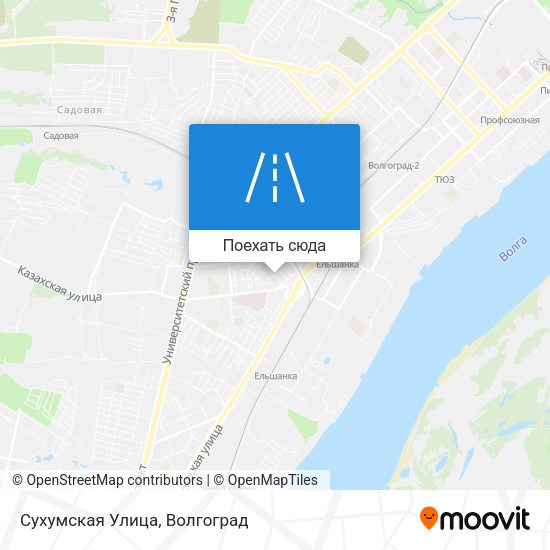 Карта Сухумская Улица