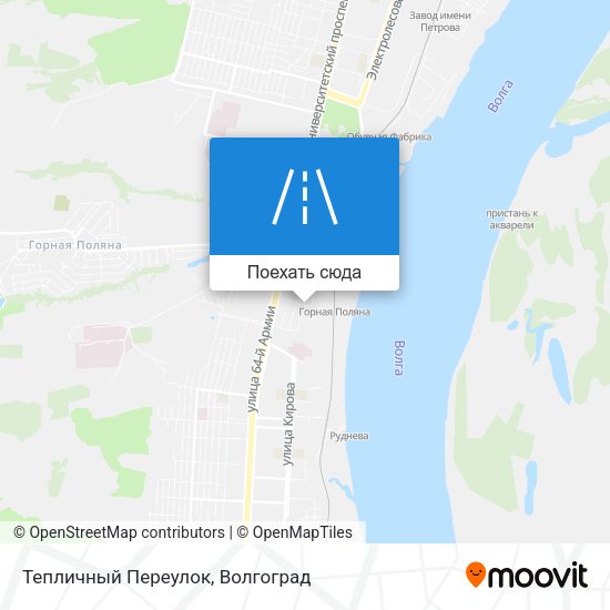 Карта Тепличный Переулок
