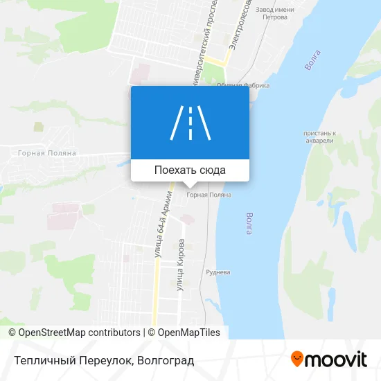Карта Тепличный Переулок