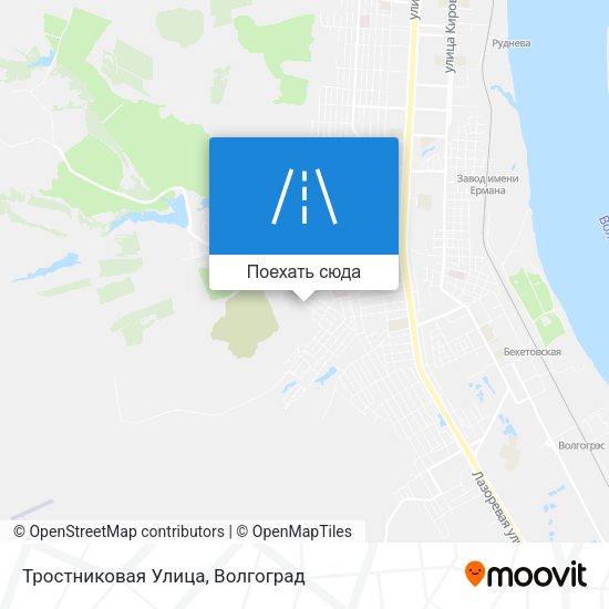 Карта Тростниковая Улица
