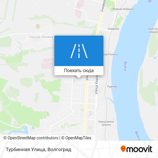Карта Турбинная Улица