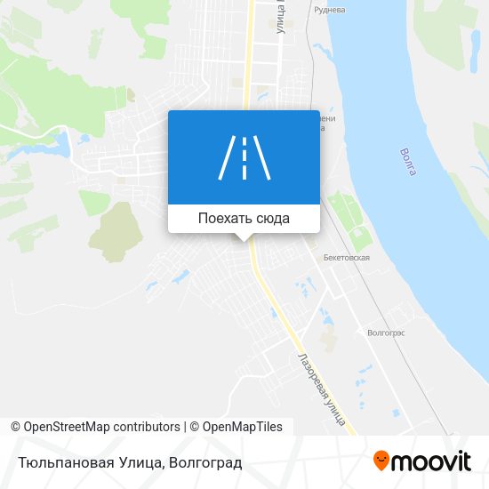 Карта Тюльпановая Улица