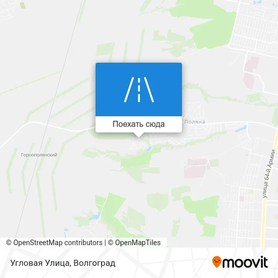 Карта Угловая Улица
