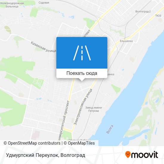 Карта Удмуртский Переулок
