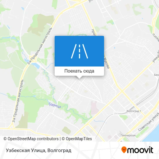Карта Узбекская Улица