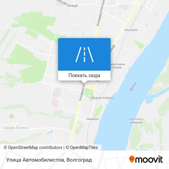 Карта Улица Автомобилистов