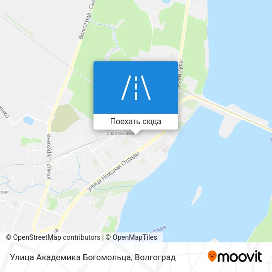 Карта Улица Академика Богомольца
