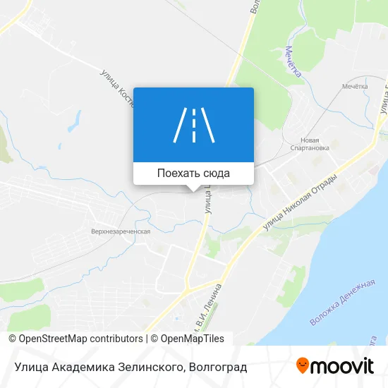 Карта Улица Академика Зелинского