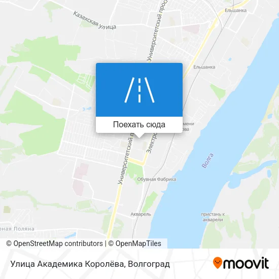 Карта Улица Академика Королёва