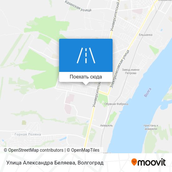 Карта Улица Александра Беляева