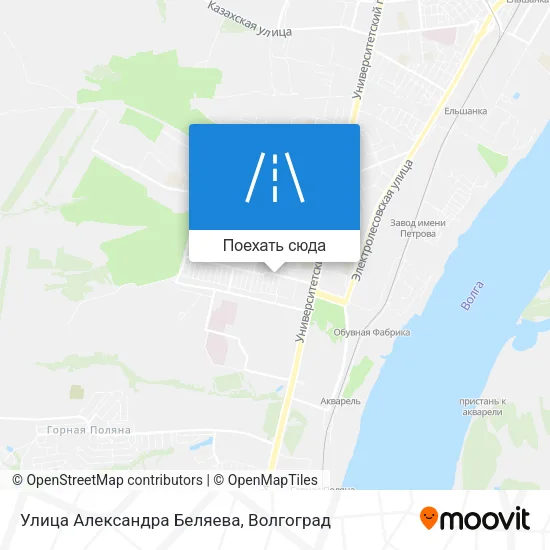 Карта Улица Александра Беляева