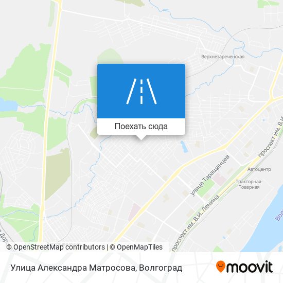 Карта Улица Александра Матросова