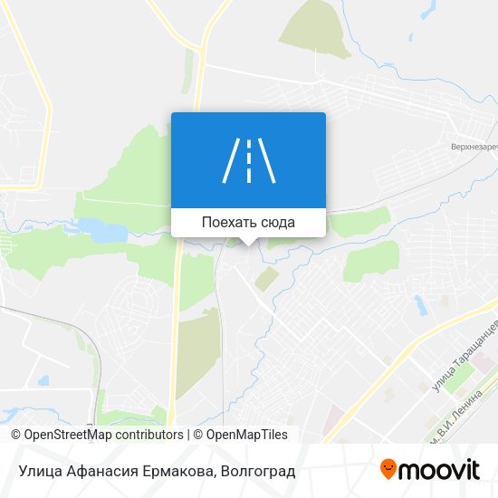 Карта Улица Афанасия Ермакова
