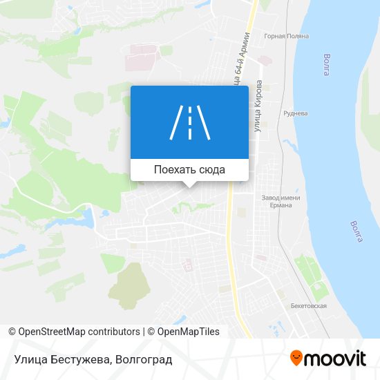 Карта Улица Бестужева