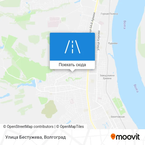 Карта Улица Бестужева