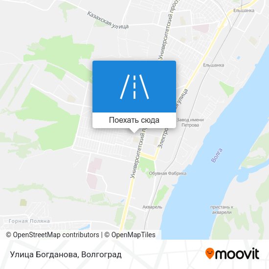 Карта Улица Богданова