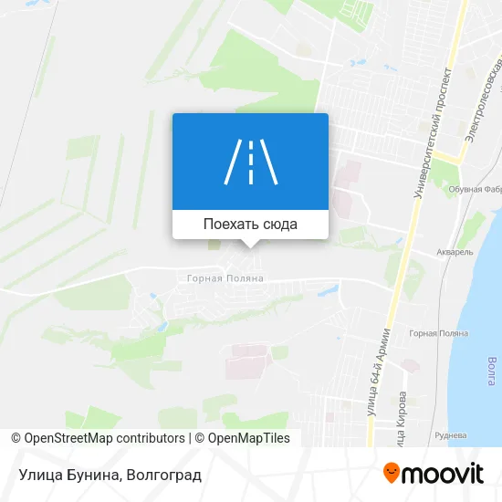 Карта Улица Бунина