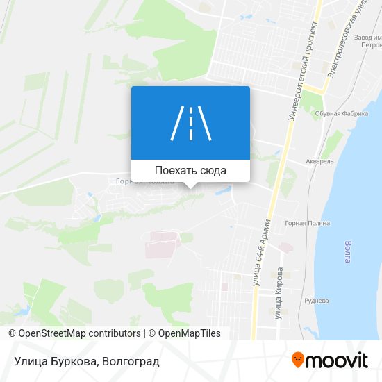 Карта Улица Буркова