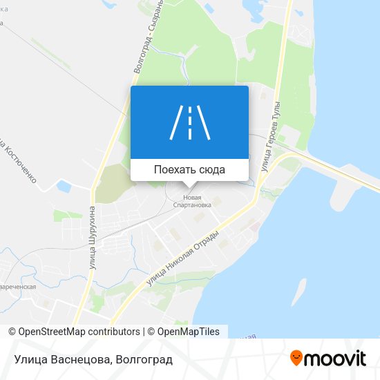 Карта Улица Васнецова