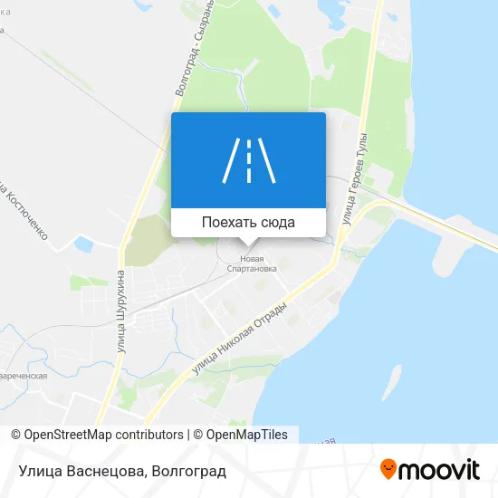 Карта Улица Васнецова