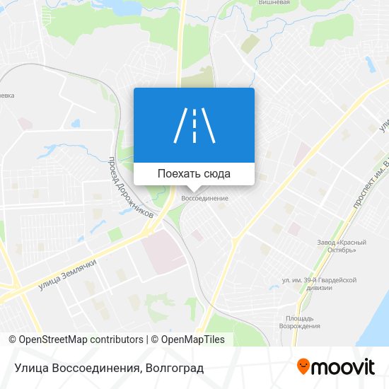 Карта Улица Воссоединения