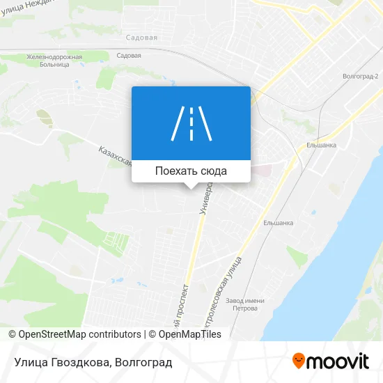 Карта Улица Гвоздкова