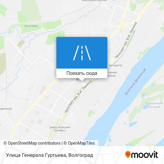 Карта Улица Генерала Гуртьева