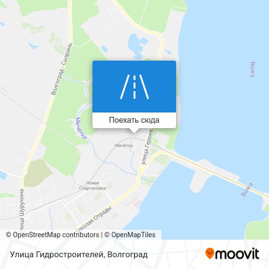 Карта Улица Гидростроителей