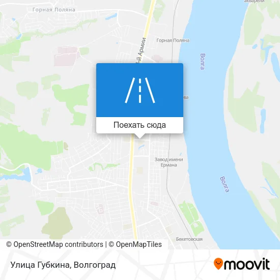 Карта Улица Губкина