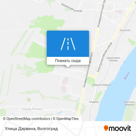 Карта Улица Дарвина