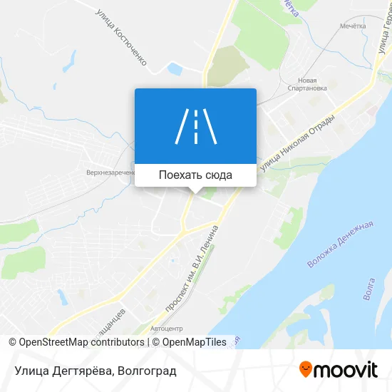 Карта Улица Дегтярёва